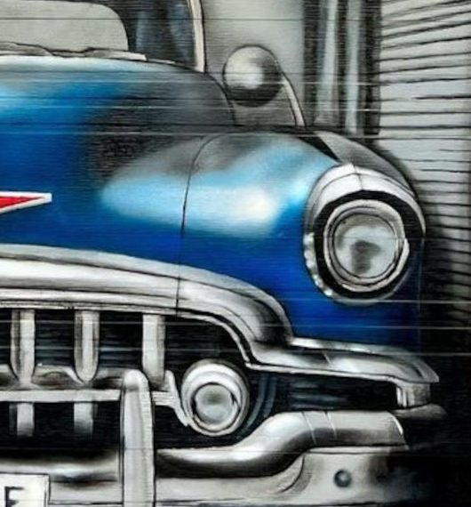 Portrait d’une voiture américaine des années 1950